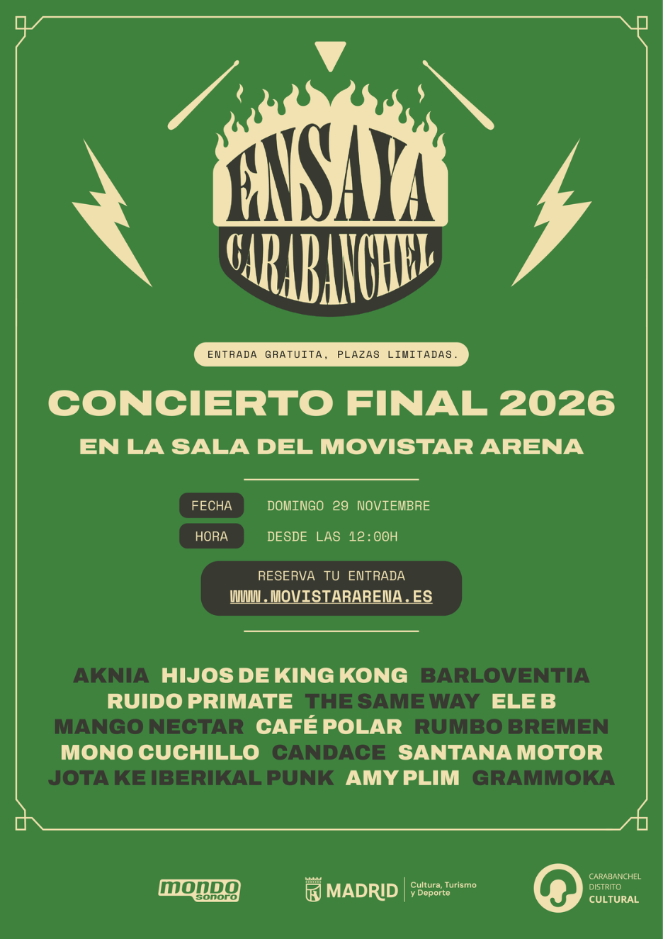 Ensaya Carabanchel 2026